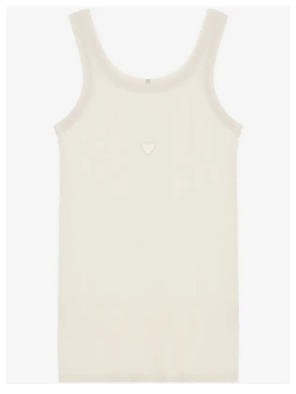 Baserange Classic Scoop Neck Camisole Tank - Cream